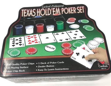 texas holdem poker set cardinal professional